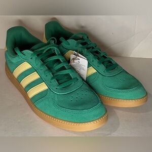 Adidas Breaknet Sleek Women Casual Shoes Sneakers Green Yellow JS5035 Sz 10 NWB